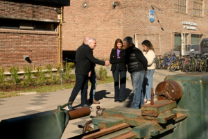 Julio Zamora inspeccionó las obras de puesta en valor en la Escuela Técnica N°3 de Benavídez