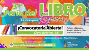 San Fernando abre la convocatoria para escritores, librerías y editoriales de la 3° Feria del Libro Regional