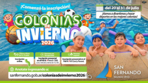 San Fernando abrió la inscripción a las Colonias de Invierno 2026 con actividades para niños, adultos mayores y personas con discapacidad