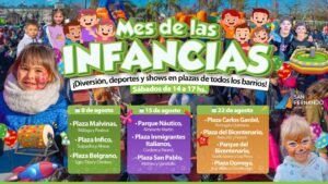 Mes de las Infancias en San Fernando: plazas con shows, juegos y actividades gratuitas durante agosto