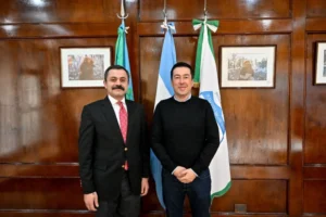 Leo Nardini recibió al embajador adjunto de Egipto y avanzó en vínculos comerciales para Malvinas Argentinas