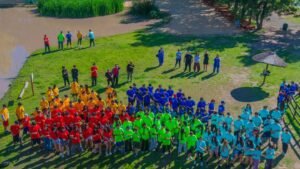 San Fernando: 140 jóvenes de Sumate participaron de un campamento de tres días en Carlos Keen
