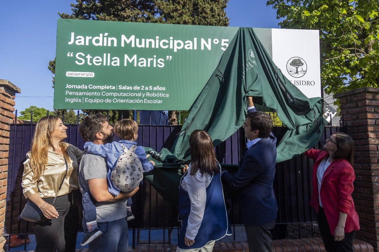 San Isidro abrió la preinscripción para los jardines municipales y la Escuela Malvinas Argentinas en 2027