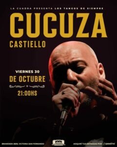 Cucuza Castiello llega a Victoria con una noche de tango y un homenaje a Maradona